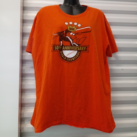 Baltimore Orioles 1966 ,50th Anniversary Tee Shirt - Picture 1 of 5
